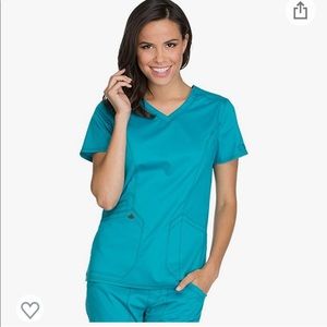 Teal Dickies Scrub Top